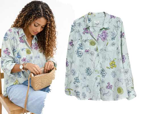 تنخور شومیز وارداتی linen