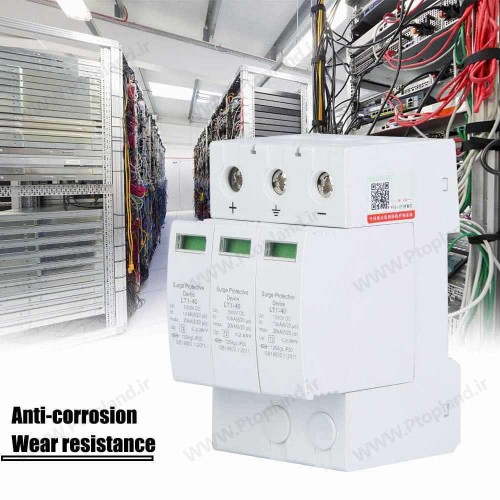 سرج ارستر فتوولتائیک 3P / 40KA برای سیستم‌های سولار، دستگاه محافظ برق، صاعقه گیر با دقت بالا