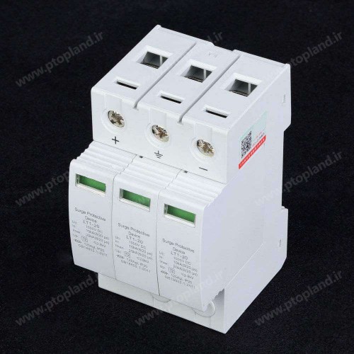 سرج ارستر فتوولتائیک 3P / 40KA برای سیستم‌های سولار، دستگاه محافظ برق، صاعقه گیر با دقت بالا