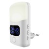 چراغ LED هوشمند CASALUX با نمایشگر دیجیتال ساعت، سنسور حرکتی و شارژ USB-C