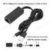 مبدل Micro USB به LAN مناسب برای Fire TV Stick و Chromecast Ultra
