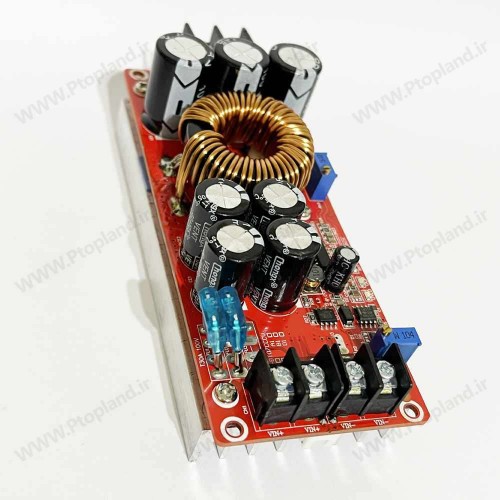ماژول رگولاتور DC افزاینده 1200 وات و جریان 20 آمپر، ماژول بوست 8-60 ولت به 12-83 ولت