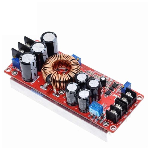 ماژول رگولاتور DC افزاینده 1200 وات و جریان 20 آمپر، ماژول بوست 8-60 ولت به 12-83 ولت