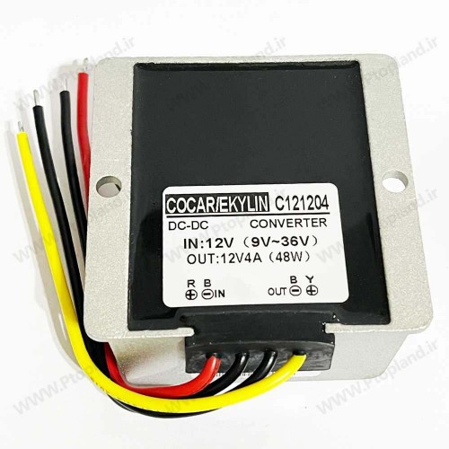 تثبیت کننده ولتاژ 12 ولت, (ورودی 9 تا 36 ولت ، خروجی 12 ولت 4 آمپر) برند COCAR/EKYLIN
