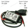 کانورتر DC با ورودی 12 ولت و خروجی 5 ولت 3 آمپر, درز گیری شده با رزین و دارای خروجی USB