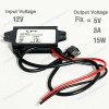 کانورتر DC با ورودی 12 ولت و خروجی 5 ولت 3 آمپر, درز گیری شده با رزین و دارای خروجی USB