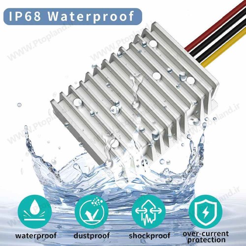 مبدل DC به DC (9V تا 20V به 24V 5A) برند GYVRM با توان 120 وات – مبدل ولتاژ افزاینده با کیفیت آلمانی