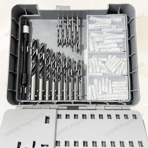 جعبه ابزار کامل Ferrex آلمان | ست جامع مته، بیت، بوکس و متعلقات (200+ پارچه)