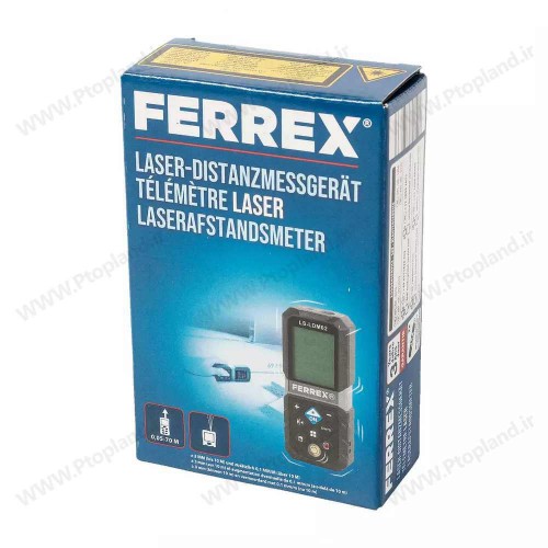 متر لیزری 70 متری برند Ferrex آلمان مدل LS-LDM02, اندازه‌گیری فاصله، مساحت و حجم با دقت ±3 میلی‌متر