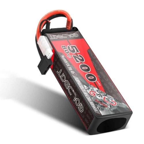 باتری لیتیوم پلیمر GOLDBAT مدل LiPo 5200mAh 7.4V 38.48WH مناسب خودرو و تجهیزات RC