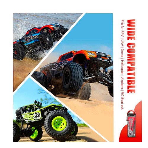 باتری لیتیوم پلیمر GOLDBAT مدل LiPo 5200mAh 7.4V 38.48WH مناسب خودرو و تجهیزات RC