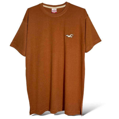 تیشرت آجری Hollister لوگو مینیمال