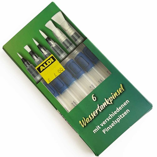 مداد رنگ پمپی 6 عددی با سر‌ی‌های مختلف سفارش آلمان