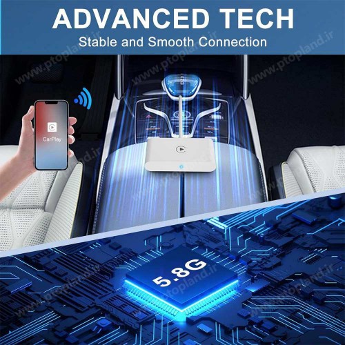 دانگل اپل کارپلی وایرلس خودرو 