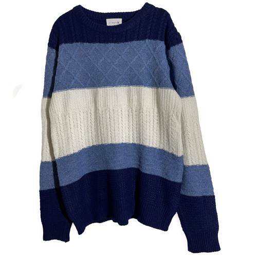 لباس بافت آبی سورمه ای وارداتی