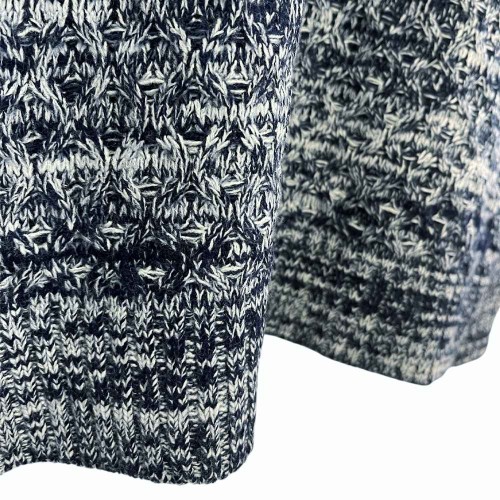 بلوز بافتنی سرمه ای سفید وارداتی