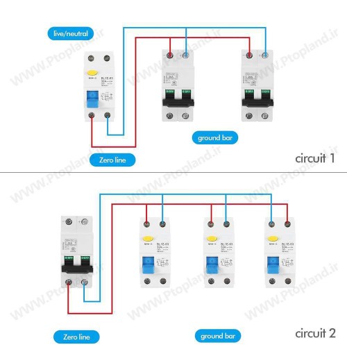 فیوز و محافظ جان تک پل + نول 32 آمپر با حساسیت 30 میلی آمپر برند BERM