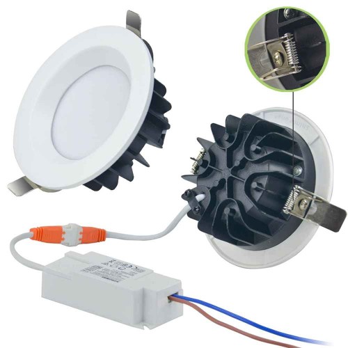 چراغ LED توکار تخت 10W مدل Radiant، نور گرم 3000K و 850 لومن