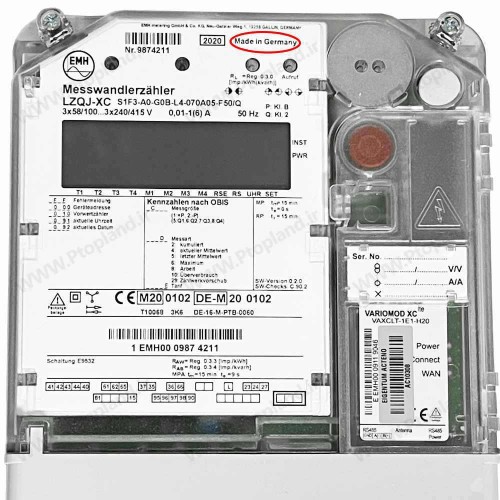 کنتور سه فاز ساخت آلمان ماژولار با قابلیت آپشن دهی