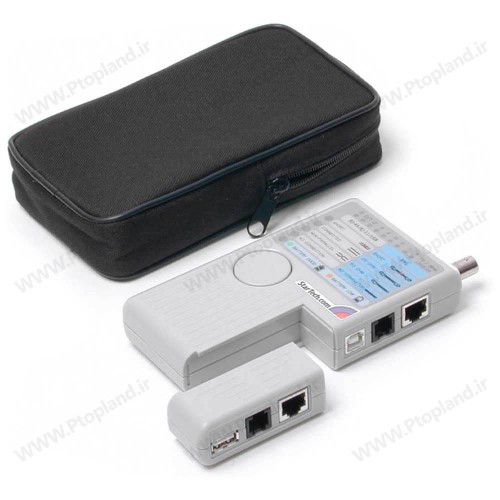 تستر کابل چندکاره حرفه‌ای شبکه | تست RJ45، RJ11، USB و BNC با یونیت ریموت
