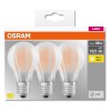 لامپ LED فیلامنت برند OSRAM نور گرم 2700K، 1521 لومن، سرپیچ E27، بسته 3 عددی