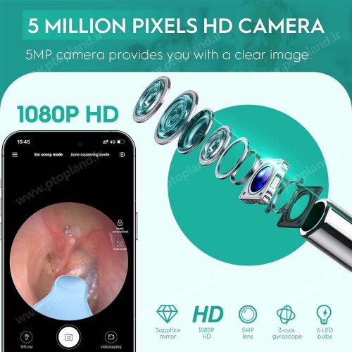 گوش پاک‌کن هوشمند Oxbird با دوربین 1080P و اتصال وایرلس