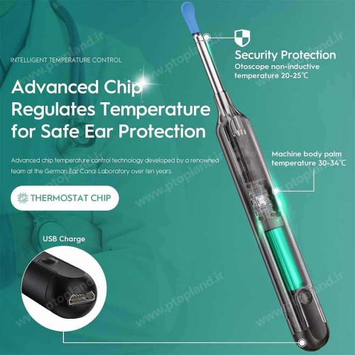 گوش پاک‌کن هوشمند Oxbird با دوربین 1080P و اتصال وایرلس