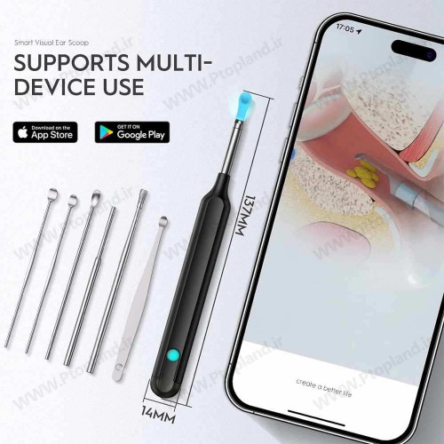 گوش پاک‌کن هوشمند Oxbird با دوربین 1080P و اتصال وایرلس