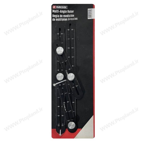 خط کش فلزی الگو برداری, گونیا متر 4 بازو یا شابلون گونیا برند پارکساید آلمان