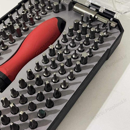 سری 115 تکه بیت پیچ گوشتی جغجغه ای برند پارکساید آلمان