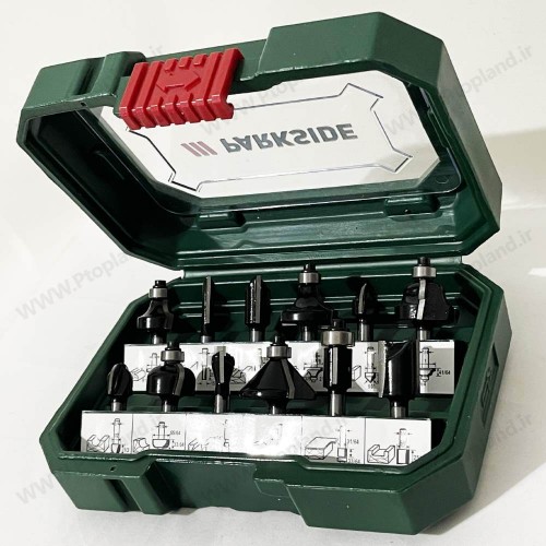 ست تیغ اورفرز پارکساید آلمان مدل PFB-12A1 مجموعه 12 عددی, تیغ اور فرز با کیفیت بالا