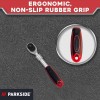 دسته بکس جغجغه‌ای کشویی Parkside سایز 1/4 اینچ - دسته با مکانیزم تلسکوپی و جمع شونده از 170 تا 225 میلی‌متر