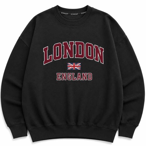 دورس مشکی وارداتی تو کرک لطیف پچ و گلدوزی دخترانه|پسرانه برند انگلیسی LONDON 
