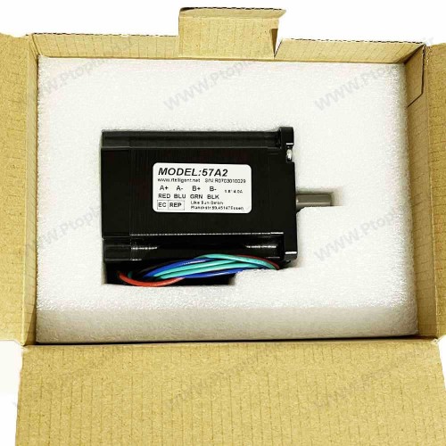 استپ موتور مدل 57A2 از برند Rtelligent | موتور پله‌ای دقیق با انکودر داخلی