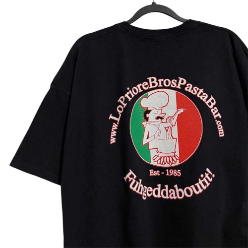 تیشرت استوک مشکی Prior Bros | آستین کوتاه لش وارداتی