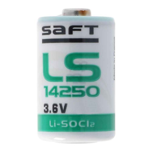 باتری اورجینال SAFT سایز 1/2AA مدل LS14250 ولتاژ 3.6V تولید فرانسه