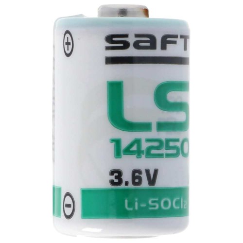 باتری اورجینال SAFT سایز 1/2AA مدل LS14250 ولتاژ 3.6V تولید فرانسه