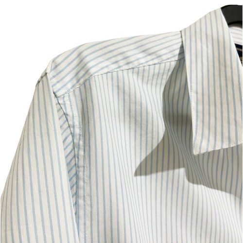 شومیز راه‌راه سفید آبی زنانه وارداتی برند Brooks Brothers