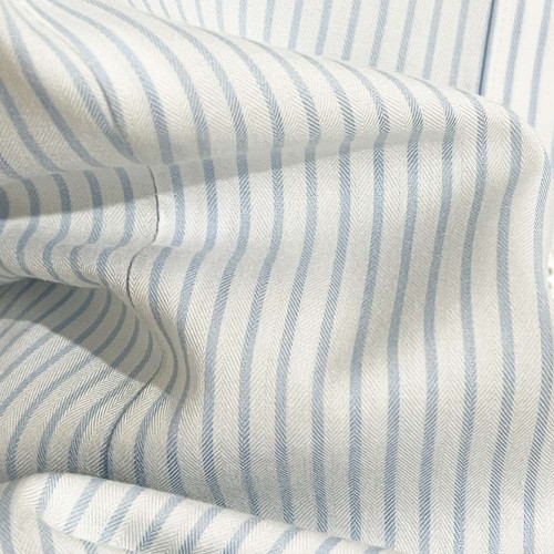 شومیز راه‌راه سفید آبی زنانه وارداتی برند Brooks Brothers