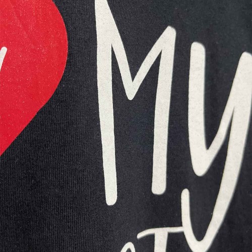 تیشرت مشکی I Love My Dentist یونیسکس نخی وارداتی