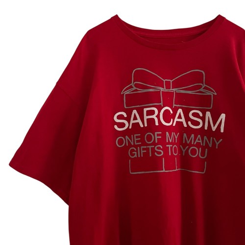 تیشرت آستین کوتاه قرمز Sarcasm - One of my Many Gifts - استوک وارداتی