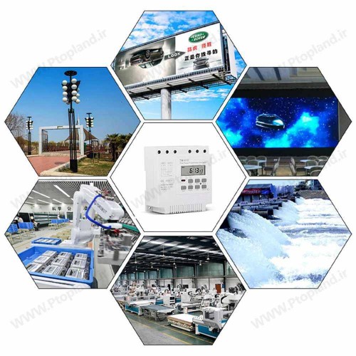 سویچ تایمر ۳ فاز قابل برنامه ریزی مدل TM-613 برند سینوتایمر با 17 بار تنظیم روزانه