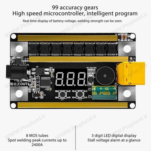 ماژول کنترل جوش نقطه‌ای DC 8-24V, برد کنترل جوش نقطه‌ای مناسب باتری