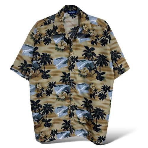 پیراهن آستین کوتاه هاوایی