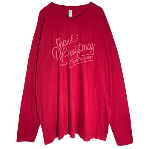 بلوز آستین بلند نخی اورسایز قرمز تیره استوک 