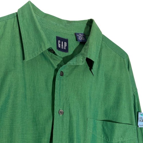 پیراهن سبز جنگلی قواره آزاد استوک برند GAP