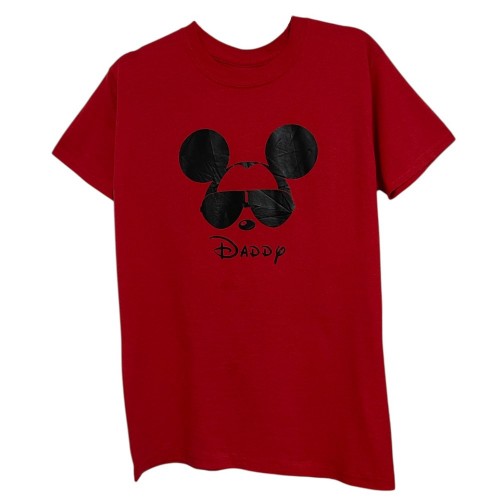 تیشرت استوک قرمز Mickey | آستین کوتاه بدون دوخت بغل وارداتی