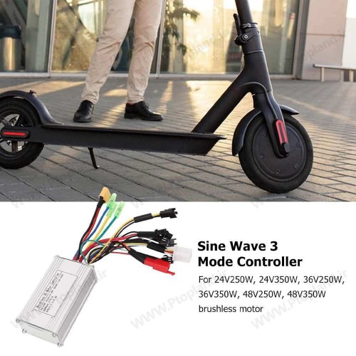 درایور براشلس 24V, 36V, 48V با 17 آمپر و 350 وات برای اسکوتر و دوچرخه برقی