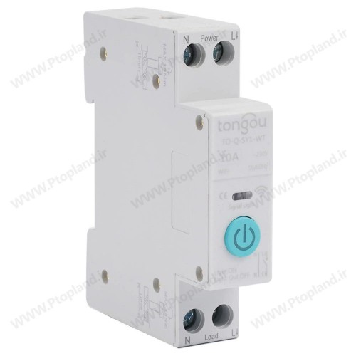 فیوز مینیاتوری هوشمند تک فاز 32 آمپر Tongou با قابلیت ارتباط از طریق Wifi برای کنترل و گزارش‌گیری