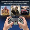 دسته بازی بی‌سیم سازگار با کنسول PS4/Pro/Slim گیم‌پد با ویبره, ژیروسکوپ ۶ محوره, عملکرد صوتی, تاچ‌پد, طرح استتار ارتشی